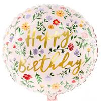 'Ballon 'Happy Birthday' Flowers' kopen? | FOR YOU GIFTS