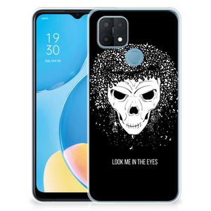 Silicone Back Case OPPO A15 Skull Hair