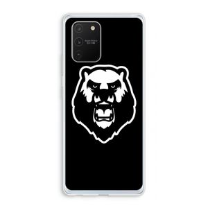 Angry Bear (black): Samsung Galaxy S10 Lite Transparant Hoesje