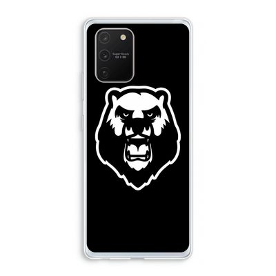 Angry Bear (black): Samsung Galaxy S10 Lite Transparant Hoesje