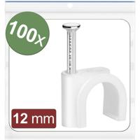 Quadrios 24CA423 Spijkerclip 24CA423 Bundel-Ø (bereik) 8 tot 12 mm Wit 100 stuk(s) Quadrios 24CA423 Spijkerclip 24CA423 Bundel-Ø (bereik) 8 tot 12 mm Wit 100 stuk(s)