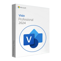 Visio Professional 2024 - 1 Apparaat - Microsoft gebonden - Bind - CD Key Levenslang