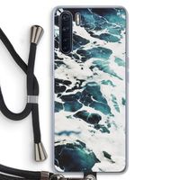 Golven: Oppo A91 Transparant Hoesje met koord