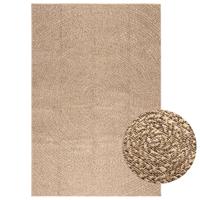 VidaXL Vloerkleed zizur binnen en buiten 140x200 cm jute look