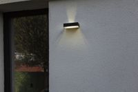 Lutec FADI 6939501330 Wandlamp op zonne-energie met bewegingsmelder LED 5 W Warmwit tot koudwit Zwart - thumbnail