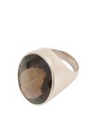 Yoek Ring Smokey Quartz | Bruin | Maat 21