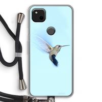 Kolibri: Pixel 4a Transparant Hoesje met koord Kolibri: Pixel 4a Transparant Hoesje met koord