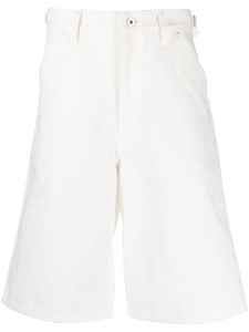 Jil Sander bermuda trapèze à taille haute - Blanc