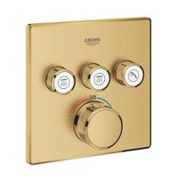 Grohe SmartControl Inbouwthermostaat - 4 knoppen - 15.8x15.8cm - brushed cool sunrise 29126GN0 - thumbnail