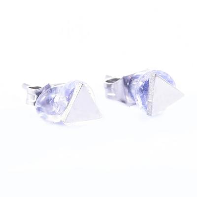 Go Dutch Label Oorbellen Driehoekje Zilver