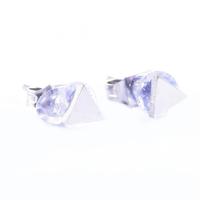 Go Dutch Label Oorbellen Driehoekje Zilver