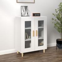 Dressoir 69,5x34x90 cm bewerkt hout wit - thumbnail