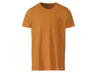 Heren T-shirt van zuiver katoen (XL (56/58), Oranje)