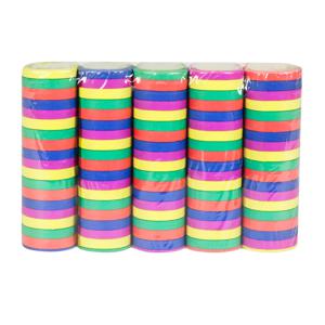 Serpentines - 5x rollen - gekleurd - papier - feestartikelen - brandvertragend   -