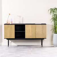 BASE Dressoir 'Carsen' Mangohout, 160 cm, kleur Naturel