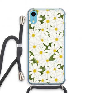 Summer Daisies: iPhone XR Transparant Hoesje met koord