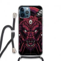 Hell Hound and Serpents: iPhone 13 Pro Max Transparant Hoesje met koord