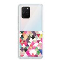 Gekleurde driehoekjes: Samsung Galaxy S10 Lite Transparant Hoesje