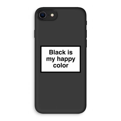 Black is my happy color: iPhone 8 Biologisch afbreekbaar hoesje