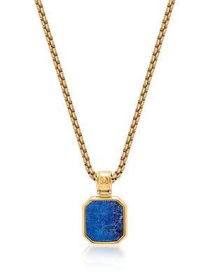 Nialaya Jewelry collier chaîne à pendentif carré - Or