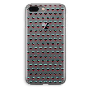Hartjes: iPhone 8 Plus Transparant Hoesje
