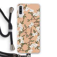 Blossoming spring: Samsung Galaxy A70 Transparant Hoesje met koord