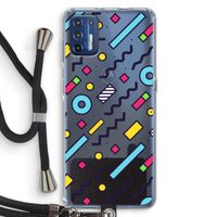 8-bit N°8: Motorola Moto G9 Plus Transparant Hoesje met koord