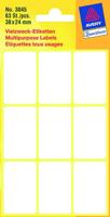 Etiket wit 38x24mm pak a 10 stuks Etiket wit 38x24mm pak a 10 stuks