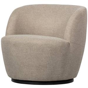 WOOOD Serra Draaifauteuil - Polyester - Zand - 75x70x69