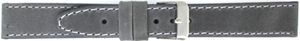 Horlogeband Universeel 815.07.22 Leder Grijs 22mm