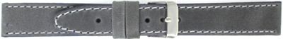 Horlogeband Universeel 815.07.22 Leder Grijs 22mm