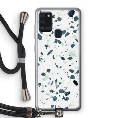 Terrazzo N°2: Samsung Galaxy A21s Transparant Hoesje met koord