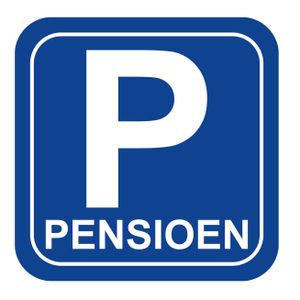 60x stuks Pensioen parkeerbord onderzetters / bierviltjes van karton