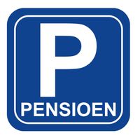 60x stuks Pensioen parkeerbord onderzetters / bierviltjes van karton