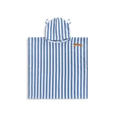Swim Essentials Strandponcho Blauw Wit Luipaard