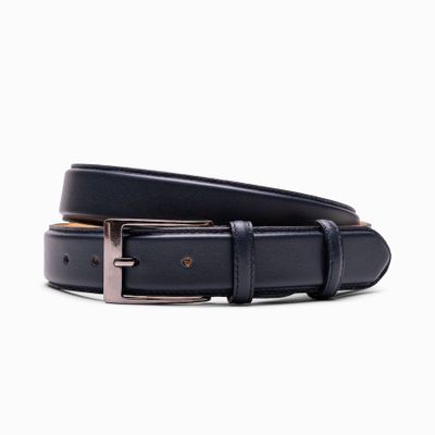Paulo Bellini Fasano Riem Leder Donkerblauw