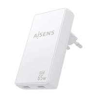 Oplader Aisens ASCH-65W2P077-W Wit 65 W