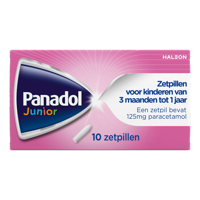 Panadol Junior Zetpillen 125mg 3 Maanden - 1Jaar