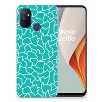 OnePlus Nord N100 | Hoesje maken | Cracks Blue OnePlus Nord N100 | Hoesje maken | Cracks Blue