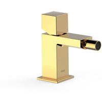 Bidetkraan Tres Cuadro | Opbouw | Mengkraan | 1-knop | Vierkant | 24k Goud glans