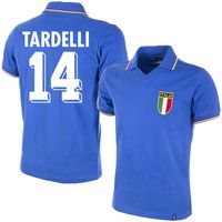 Italië Retro Shirt WK 1982 + Tardelli 14