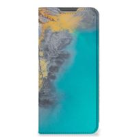 OPPO A96 | A76 Standcase Marble Blue Gold