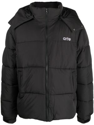 Arte Antwerp veste matelassée à logo brodé - Noir