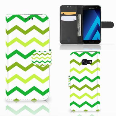 Samsung Galaxy A5 2017 | Telefoon Hoesje | Zigzag Groen