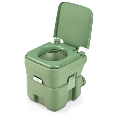 DraagbaarToilet Mobiele Toilet met 20L Afvaltank Lekvrije Toiletpot met Afneembare Afvaltanks voor Moeiteloze Reiniging