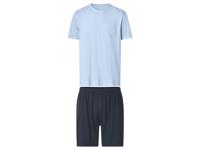 esmara Men Korte heren pyjama (Lichtblauw/donkerblauw, L)
