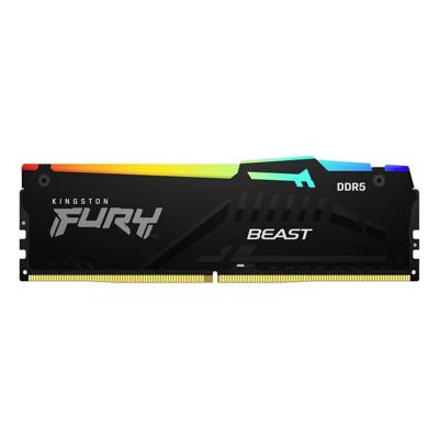 Kingston Beast RGB Werkgeheugenmodule voor PC DDR5 128 GB 4 x 32 GB 5200 MHz 288-pins DIMM KF552C40BBAK4-128