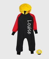 Waterproof Softshell Overall Comfy Black/Red/Yellow Jumpsuit - thumbnail