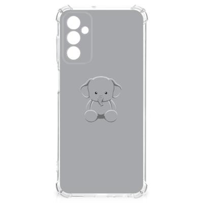 Samsung Galaxy M13 4G | M23 Stevig | Bumper Hoesje | Grijs Baby Olifant Samsung Galaxy M13 4G | M23 Stevig | Bumper Hoesje | Grijs Baby Olifant