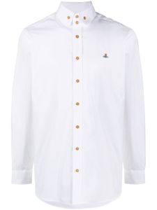 Vivienne Westwood chemise à broderies Orb - Blanc